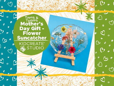 Kidcreate Studio - San Antonio. Mother's Day Gift- Flower Sun Catcher Workshop (9-14 Years)